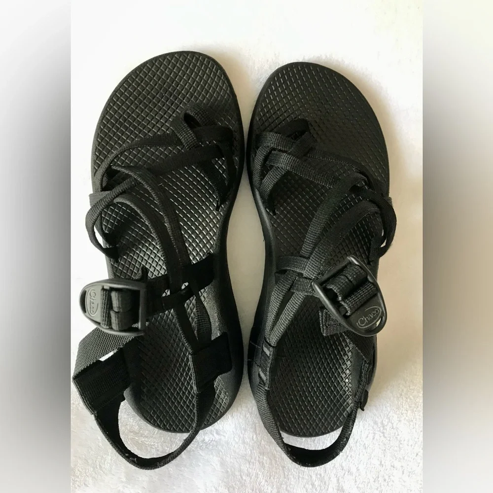 Women's ZX/2 Dual Adjustable Straps Classic Black Sandal Women’s Size 9 - Picture 4 of 7